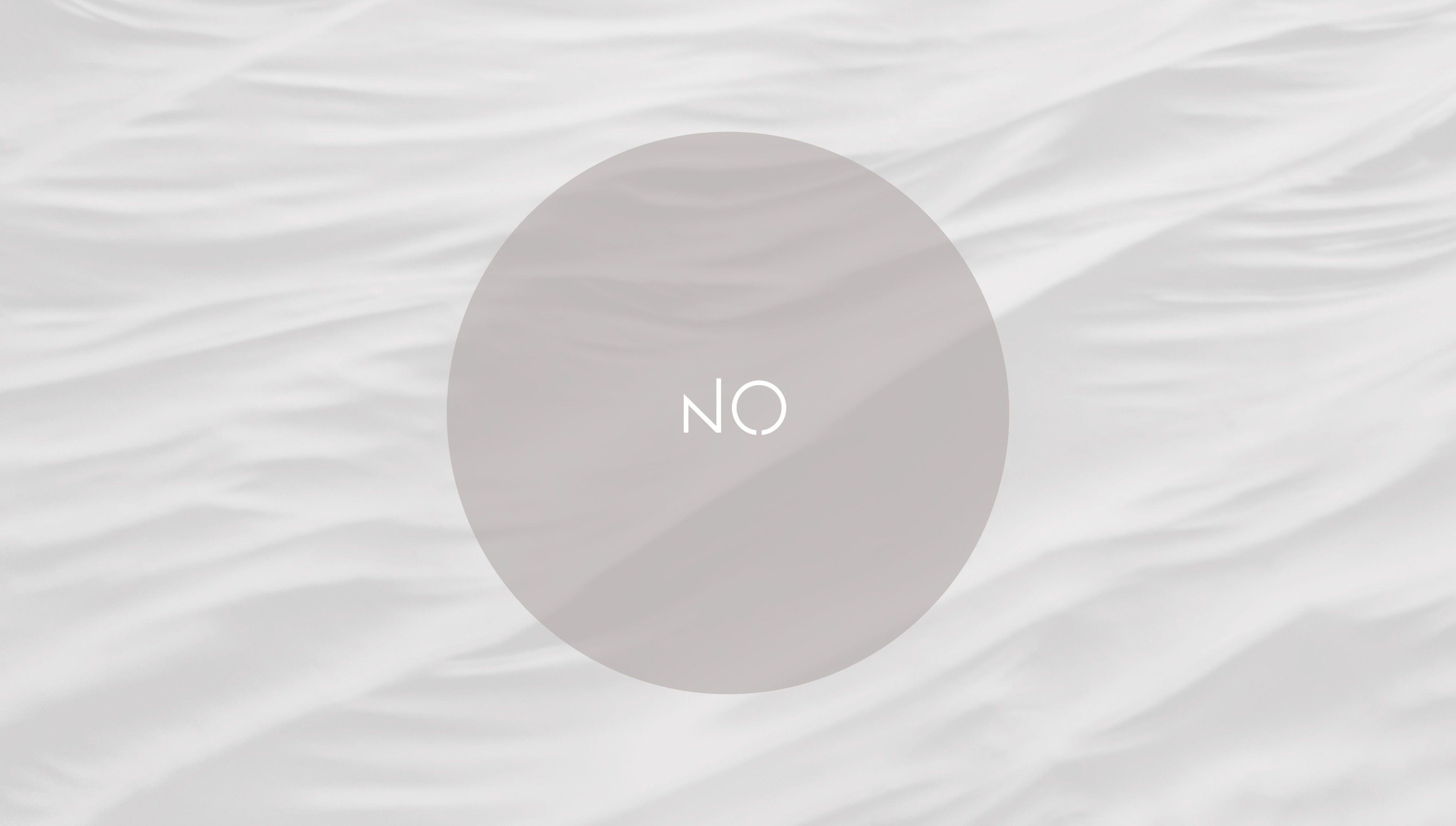 It starts with a simple no