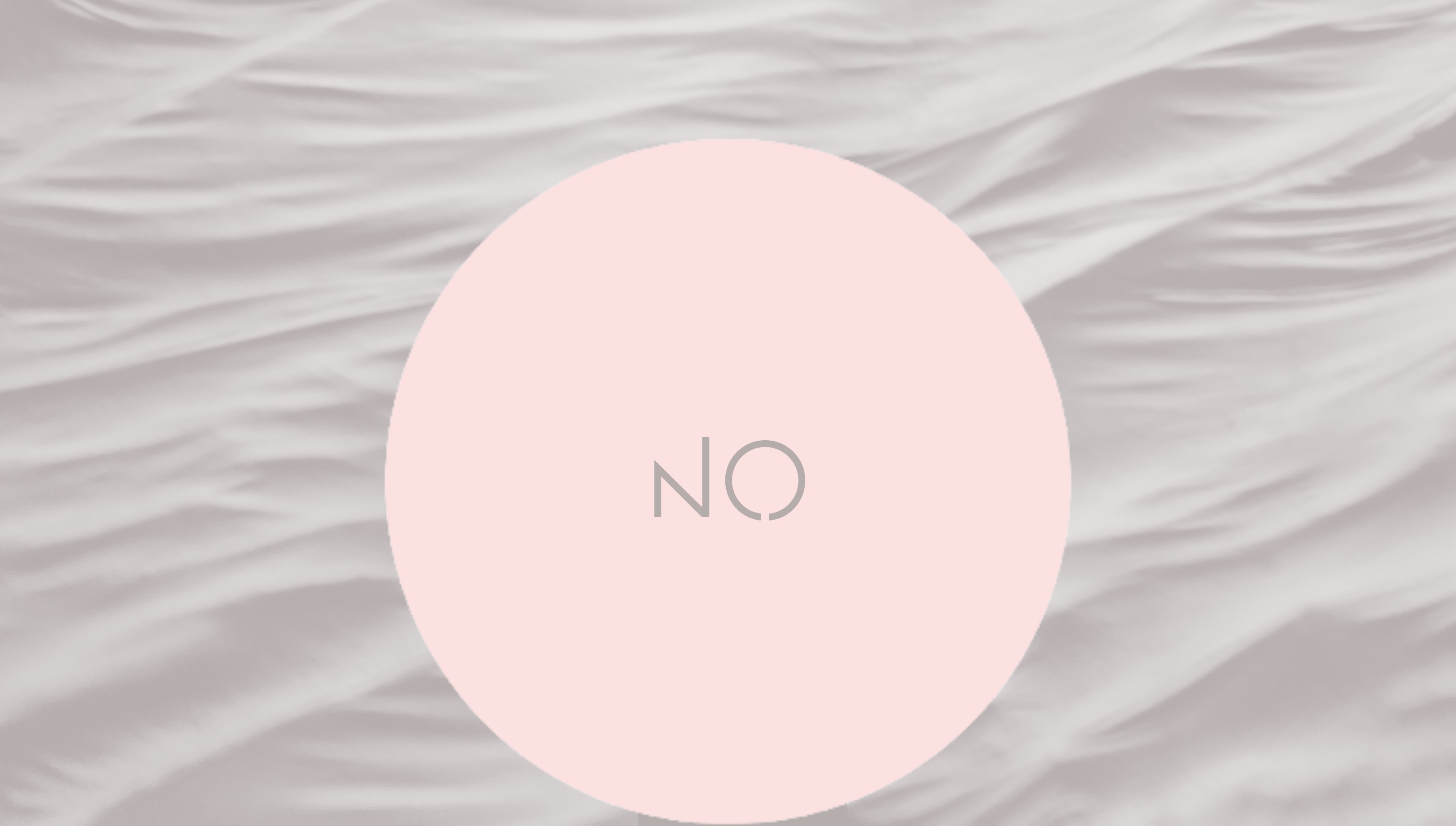 It starts with a simple no